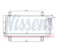 Condensatore, impianto di climatizzazione NISSENS 940032