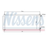 Condensatore, impianto di climatizzazione NISSENS 940051