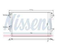NISSENS 940153 Condensatore, Climatizzatore per RENAULT
