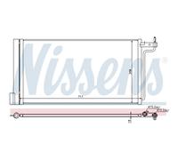 Condensatore, impianto di climatizzazione NISSENS 940181