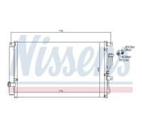 Condensatore, impianto di climatizzazione NISSENS 940211