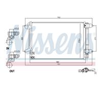 NISSENS 940238 Condensatore climatizzatore