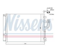Nissens Condensatore climatizzazione 940353 con essiccatore R134a per Hyundai, Kia