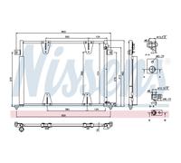 Nissens Condensatore climatizzazione 940373 - con essicatore R134a per Suzuki Grand Vitara I