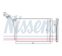 Condensatore, impianto di climatizzazione NISSENS 940418