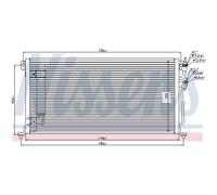 Condensatore, impianto di climatizzazione NISSENS 940439