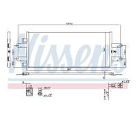 Condensatore, impianto di climatizzazione NISSENS 940440
