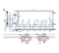 NISSENS 940734 Condensatore, Climatizzatore per OPEL,VAUXHALL