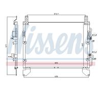 Nissens Condensatore climatizzatore 940805 per Ssangyong Rexton/Rexton II 2.7 R134a