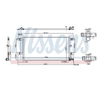 Condensatore, impianto di climatizzazione NISSENS 941076