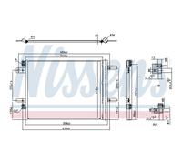Condensatore, impianto di climatizzazione NISSENS 941091