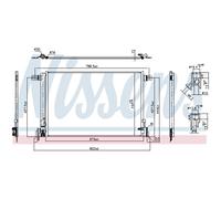 Nissens Condensatore climatizzatore 941209 per Porsche Cayenne R134a