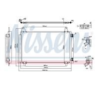 Condensatore, impianto di climatizzazione NISSENS 941296