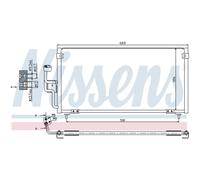 Condensatore, impianto di climatizzazione NISSENS 94702