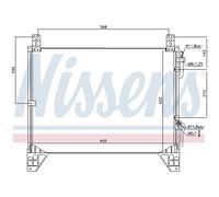 NISSENS 94861 Condensatore, Climatizzatore per DAEWOO,SSANGYONG