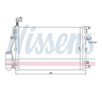 Condensatore radiatore climatizzazione R 134a 94937 NISSENS per VOLVO XC90 I