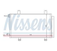 Condensatore, impianto di climatizzazione NISSENS 94979