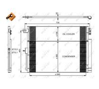 Condensatore Climatizzatore Nrf 350038 Easy Fit per Jeep