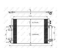 Condensatore, impianto di climatizzazione NRF 350086
