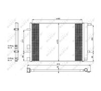 Condensatore, impianto di climatizzazione NRF 350095