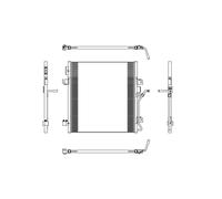 Condensatore, impianto di climatizzazione NRF 350188