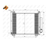 Condensatore, impianto di climatizzazione NRF 350216