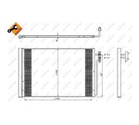 Condensatore, impianto di climatizzazione NRF 350224