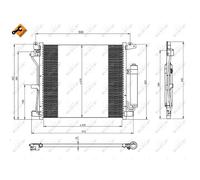 Condensatore, impianto di climatizzazione NRF 350226