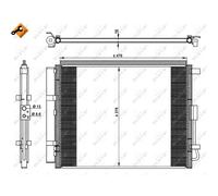 NRF Condensatore climatizzatore 350230 con essiccatore Easy Fit KIA CEE'D (JD) 2015-2018