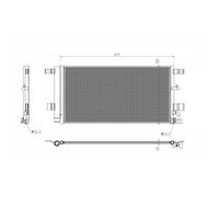 Condensatore, impianto di climatizzazione NRF 350454