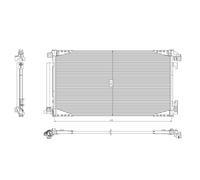 Condensatore, impianto di climatizzazione NRF 350455