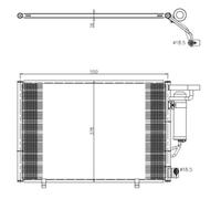 NRF 350456 Condensatore climatizzatore