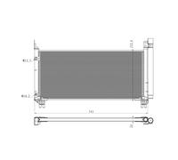 NRF 350466 Condensatore climatizzatore