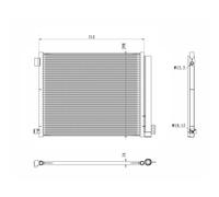 Condensatore, impianto di climatizzazione NRF 350469