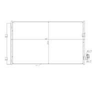 Condensatore, impianto di climatizzazione NRF 350476