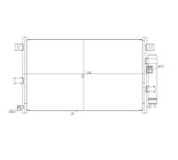 Condensatore, impianto di climatizzazione NRF 350481