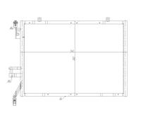 Condensatore, impianto di climatizzazione NRF 350483