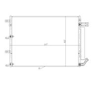 Condensatore, impianto di climatizzazione NRF 350485