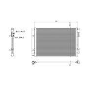NRF Condensatore impianto climatizzazione 350496 per Hyundai i20 I
