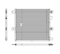 Condensatore, impianto di climatizzazione NRF 350504