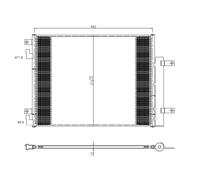Condensatore, impianto di climatizzazione NRF 350506
