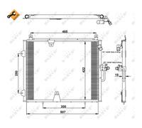 Condensatore, impianto di climatizzazione NRF 35129