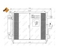 NRF Condensatore climatizzazione 35428 per Hyundai Accent II con essiccatore Easy Fit