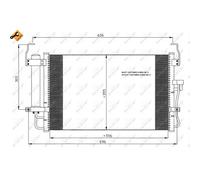 Condensatore, impianto di climatizzazione NRF 35474