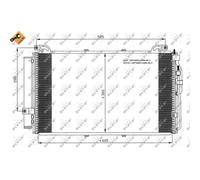 Condensatore radiatore climatizzazione 35477 NRF per HYUNDAI MATRIX