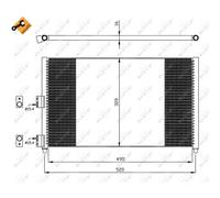Condensatore, impianto di climatizzazione NRF 35502