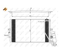 Condensatore, impianto di climatizzazione NRF 35558