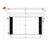 NRF 35574 Condensatore climatizzatore
