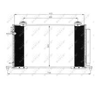 Condensatore, impianto di climatizzazione NRF 35595