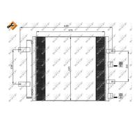 Condensatore, impianto di climatizzazione NRF 35604